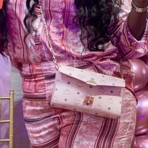 Pink MCM crossbody